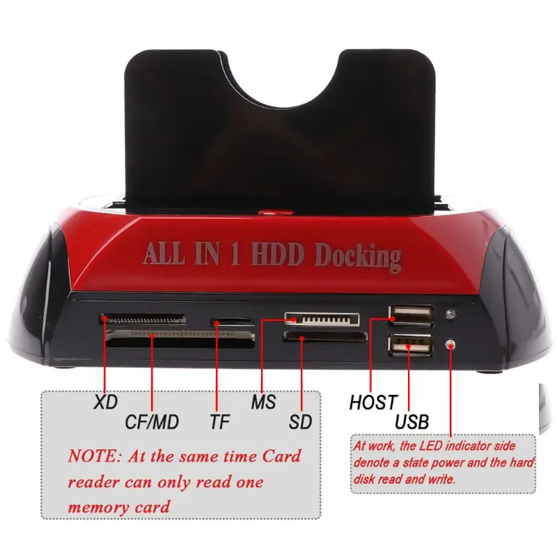 All-in-One Dual IDE SATA HDD Docking Station - USB 2.0 External Enclosure for 2.5