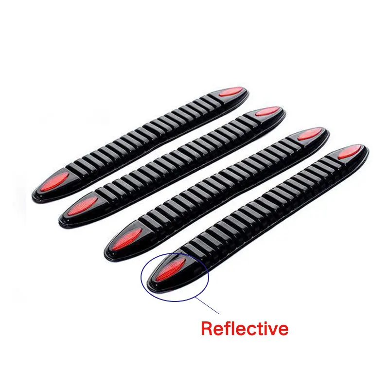Car SUV Bumper Trunk Sill Guard Protector Rubber Trim Protive Strip Car Styling - Цвет: Black