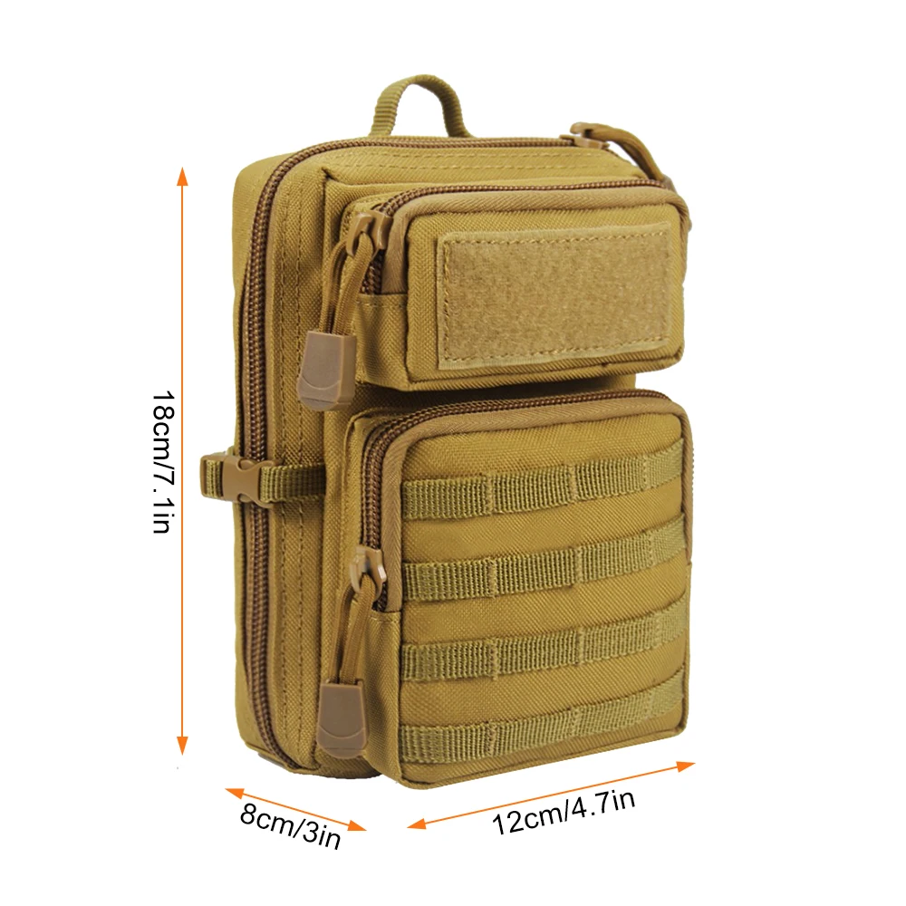 Тактическая Сумка Molle 1000D, поясная сумка, Портативная сумка для телефона, карманная сумка на плечо, сумка для аксессуаров, сумка для охоты и стрельбы
