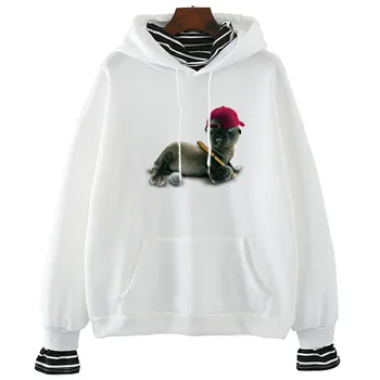 

Baby Sea Lion Winter&spring Women Hoodie Tops Female Sweatshirts Hipster Tumblr Tee Korean Style Aesthetic Clothes
