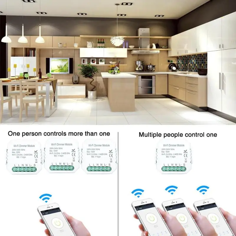 DIY умный WiFi светильник светодиодный туя диммер модуль для Alexa Google Assistant Голосовое управление