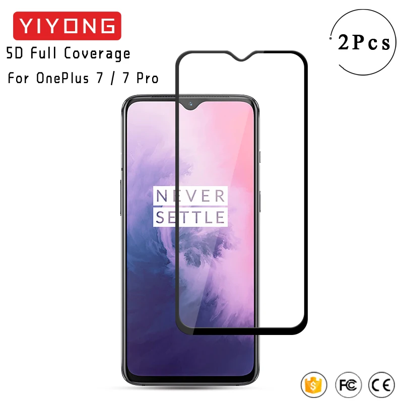 Закаленное стекло YIYONG 9D с полным покрытием для One Plus 8 7 6 6T 8T Nord 2 Защита экрана OnePlus