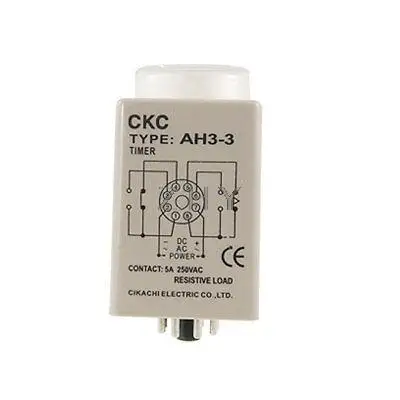 

AH3-3 DC 24V 0-6 Minute Power On Delay Timer Time Relay 0-6m 8 Pins