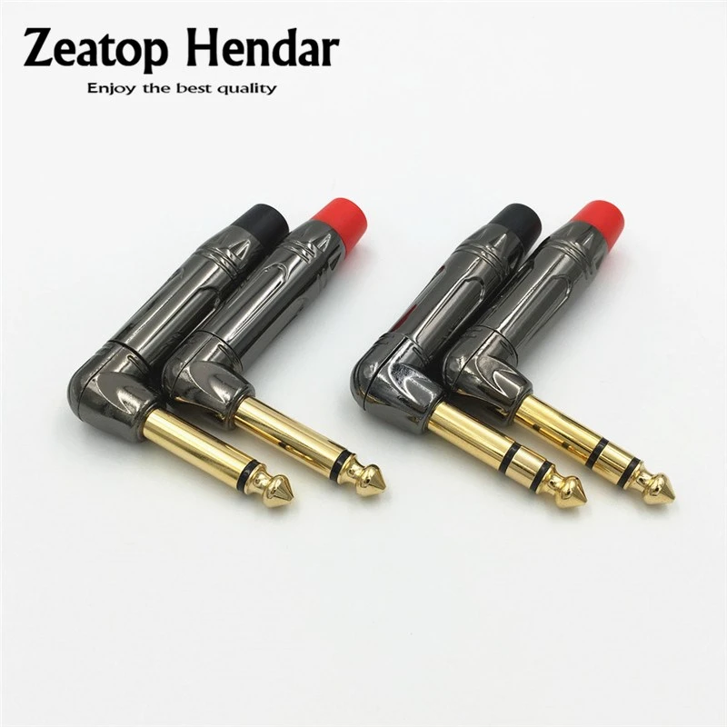 50 Uds. Codo de 90 grados, 6,35mm, 2 polos Mono / 3 polos, conector macho de recto 6,35, Conector de soldadura de DIY|connector diy|angle connectorelbow connector - AliExpress