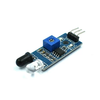 

10pcs/lot infrared barrier module/obstacle avoidance car obstacle avoidance sensor/black and white line recognition distance adj