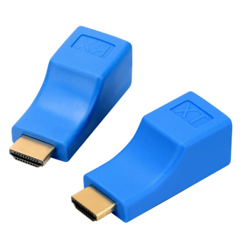 30 м 2 шт. HDMI Сетевой удлинитель Мини RJ45 порты до 30 м HDMI Расширение более CAT-5E/6 UTP LAN Ethernet кабель адаптер конвертер