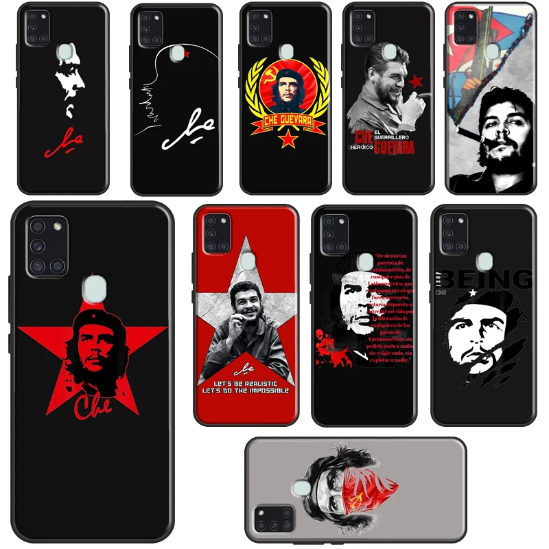 Che Guevara Smoking Cigar Case For Samsung A32 A22 A52 A72 A12 A42 A02S A03S A50 A70 A21S A41 A31 A71 A51 Back Cover | Мобильные