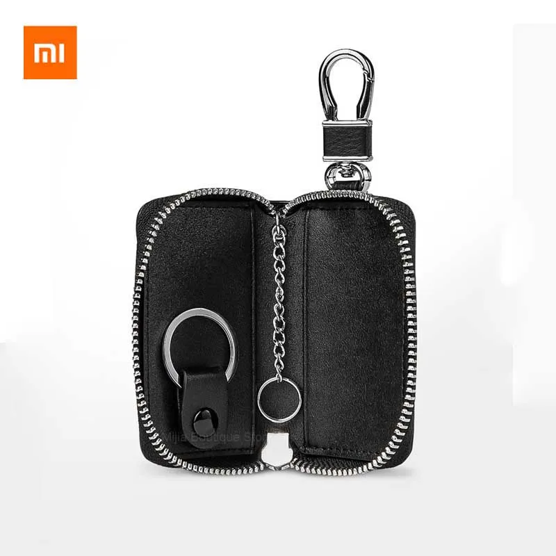 Xiaomi VLLICON кожаный Простой мешок с застежкой-молнией мужские и женские применяется мешочек для монет, ключей чехол легко носить с собой высокое качество кожаная сумка