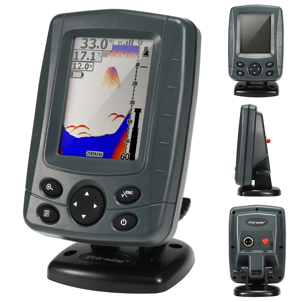 Fish Finder 3.5" LCD Sonar For Fishing Outdoor Fishing Sonar Sensor Finder Alarm Fish Detector Depth Locator эхолот