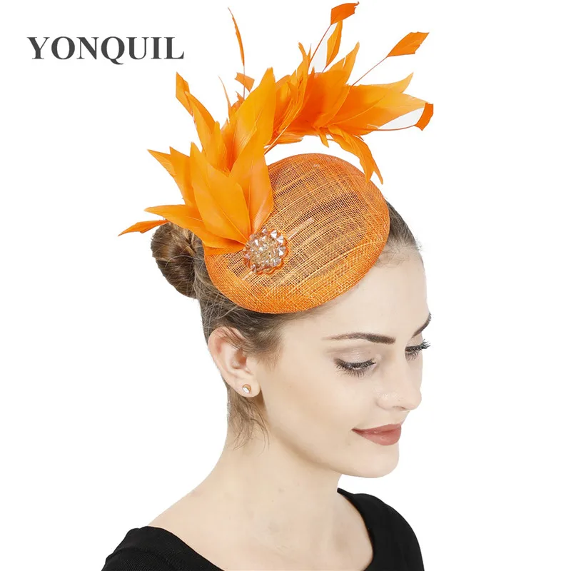 Sinamay Wedding Mesh Feathers Millinery 