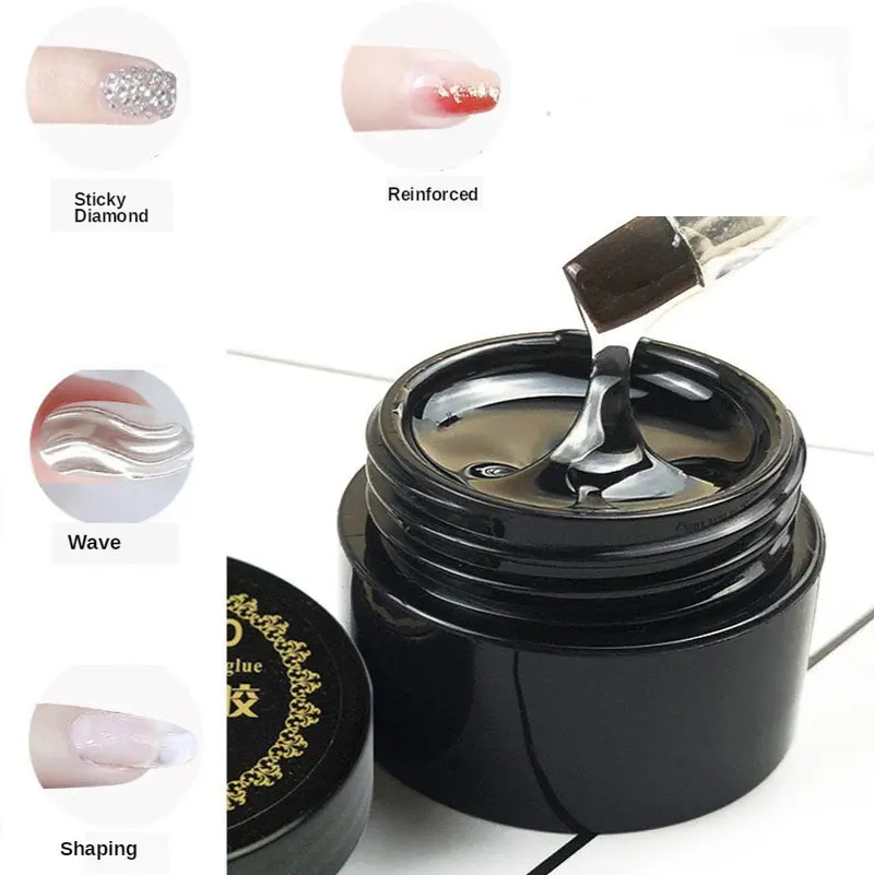 

15ml Sticky Diamond Glue Japanese Hard No-Wash Sealing Layer Reinforced Multifunctional Extended UV Functional Gel Top Coat
