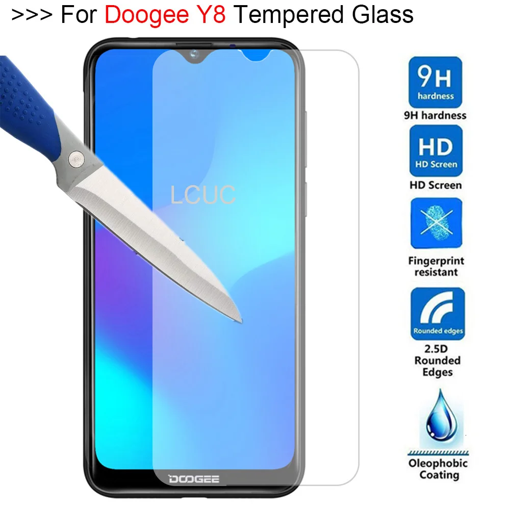 9H 2.5D ультра тонкое закаленное стекло Для Doogee y8 HD Защита экрана для 6 1 дюйма