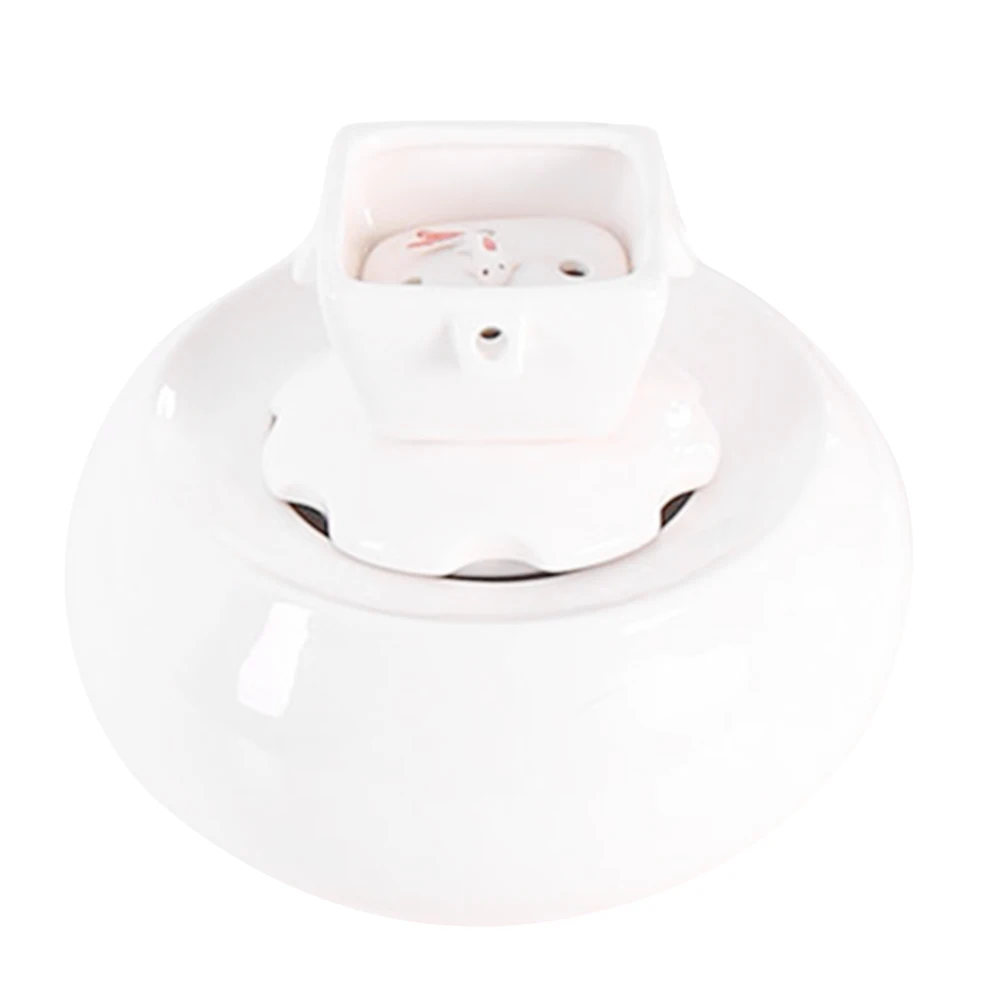 1500 мл Электрический шумоподавляющий usb-питатель для кошек и собак, автоматическая циркуляция питьевой воды для домашних животных - Цвет: Белый
