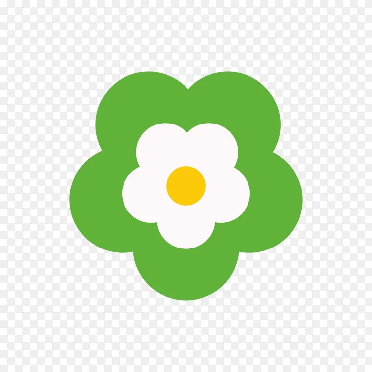 计算机图标花绿色摘要