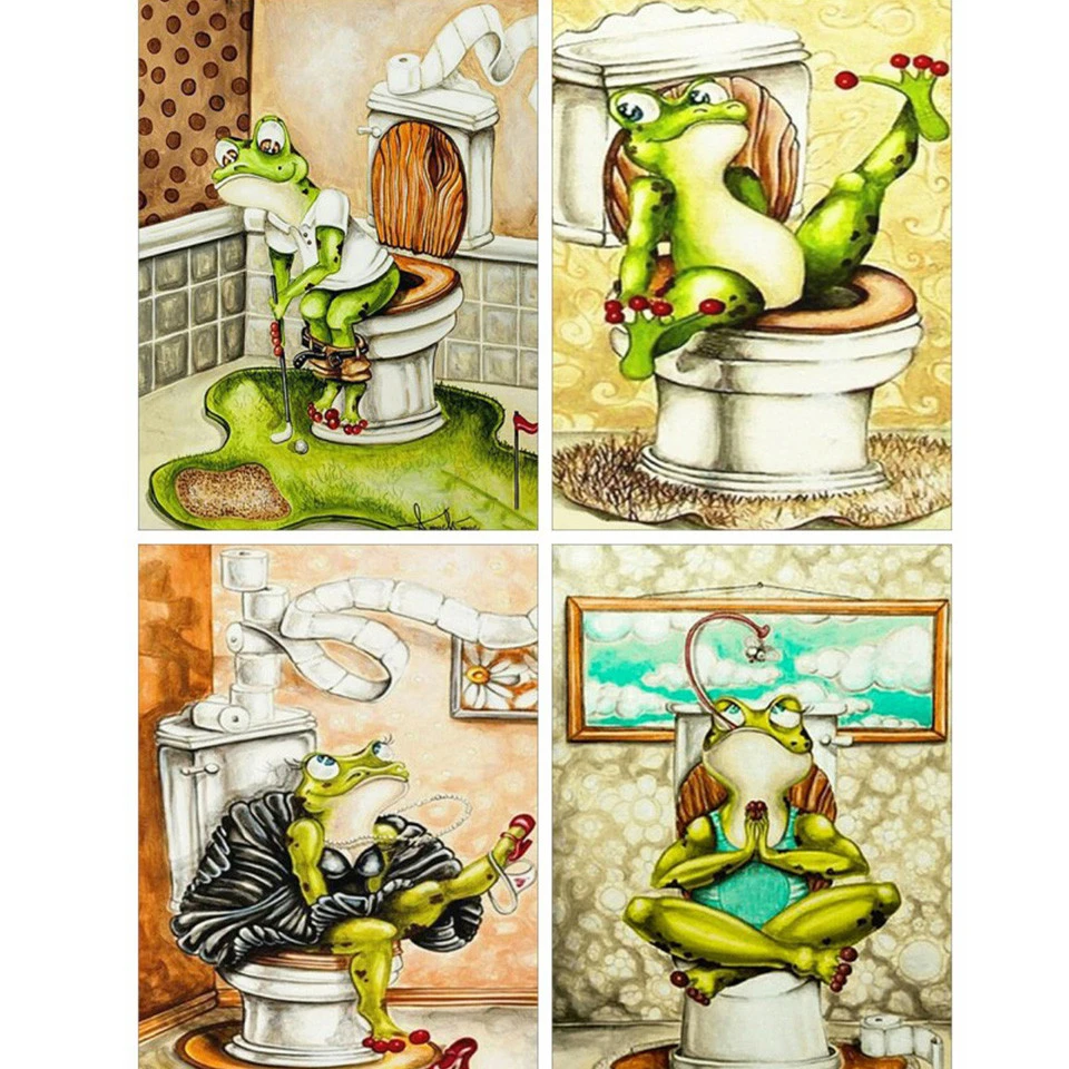 AZQSD 5d Diamond Painting Frog Embroidery Cartoon Full Square Rhinestones Home Decor Handmade Cross Stitch Kits | Дом и сад