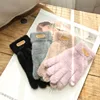 Knitted Gloves Winter Warm Thick Touch Screen Fur Gloves Solid Mittens for Mobile Phone Tablet Pad Women's Cashmere Wool Glove ► Photo 2/6