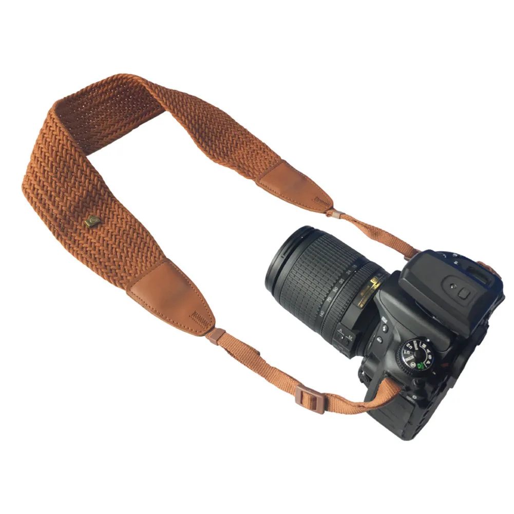 Универсальный ремень для камеры Удобный Простой ремень для камеры Canon Nikon цифровой микро одиночный ремень для камеры - Цвет: Brown