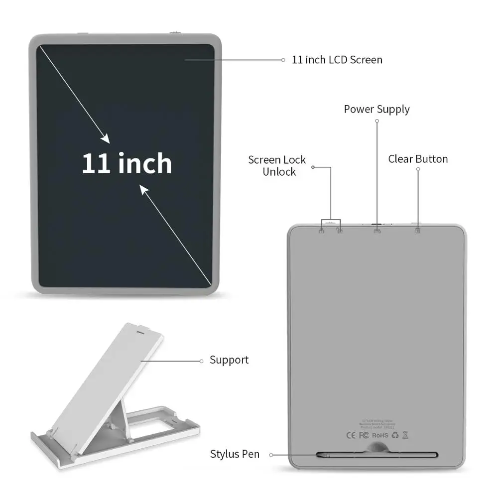 Enotepad написание pad11 дюймов цветной ЖК экран для рисования повторное использование