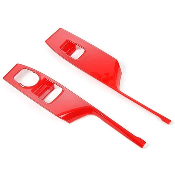 

Window Switch Button Shift Panel Trim Cover Decor for Chevrolet Camaro 2017-2020 2PACK Interior Decoration Accessories