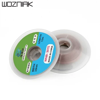 

Desoldering wick 1.5mm 2.0mm 2.5mm 3.0mm 3.5mm Solder Remover Wick For soldering solder remover desoldering tool 1pcs 1.5M