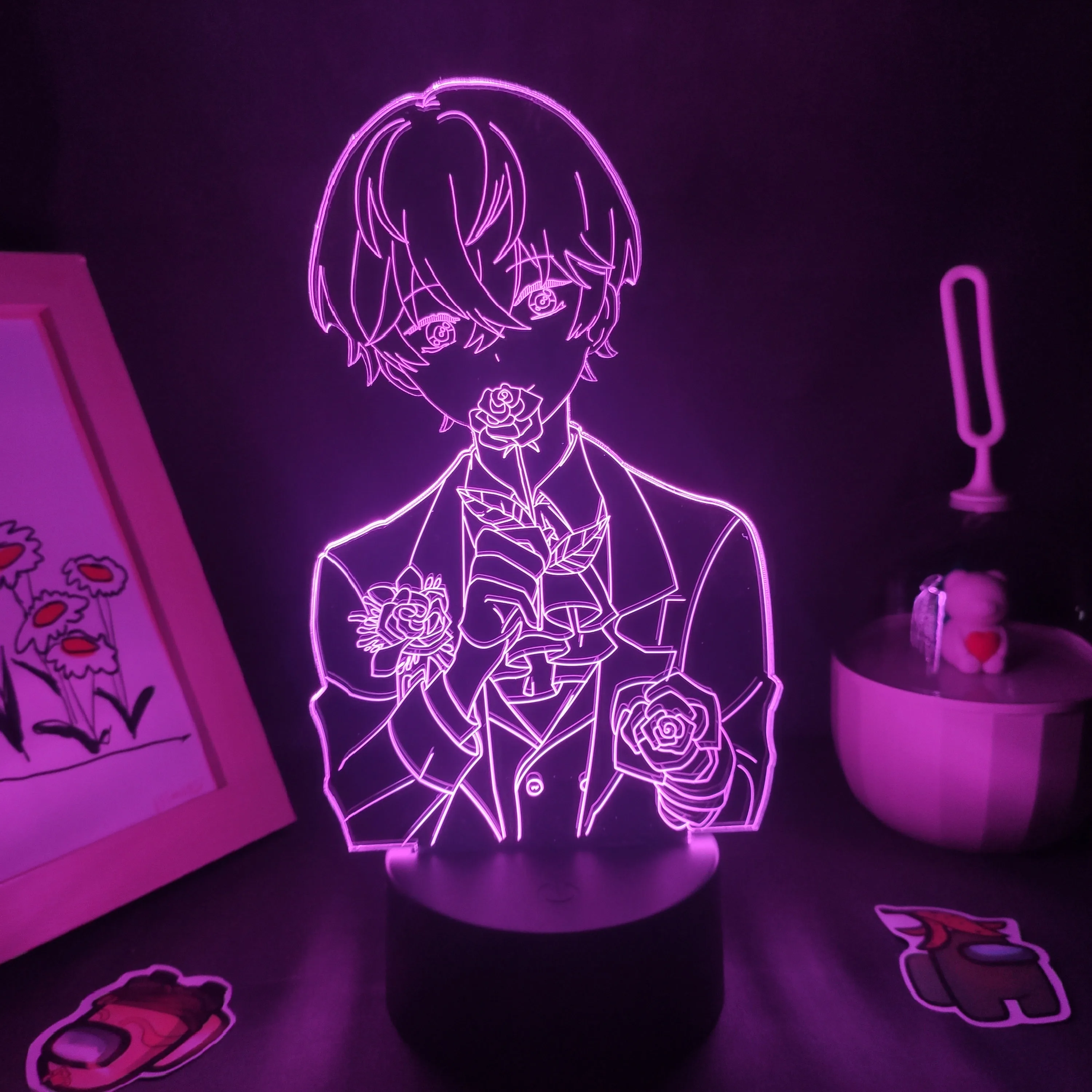 Игровая фигурка Мистик-мессенджер 3D светодиодные лампы Zenny RGB Ночной светильник