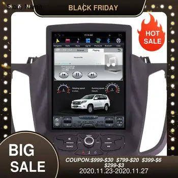 

Android 9 Tesla style Car No DVD Player GPS Navigation For Ford Kuga 2013+ Auto stereo headunit multimedia radio tape recorder