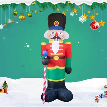 

1.8/2.4m Christmas Decor Figure LED Light Air Inflatable Santa Snowman Claus With Blower Garden Outdoor Layout Christmas Toys