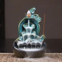 Арома дым курильница для благовоний горелка Керамическая Тыква и лотоса Курильница палочка держатель печь для ароматерапии+ 20 шт конусов