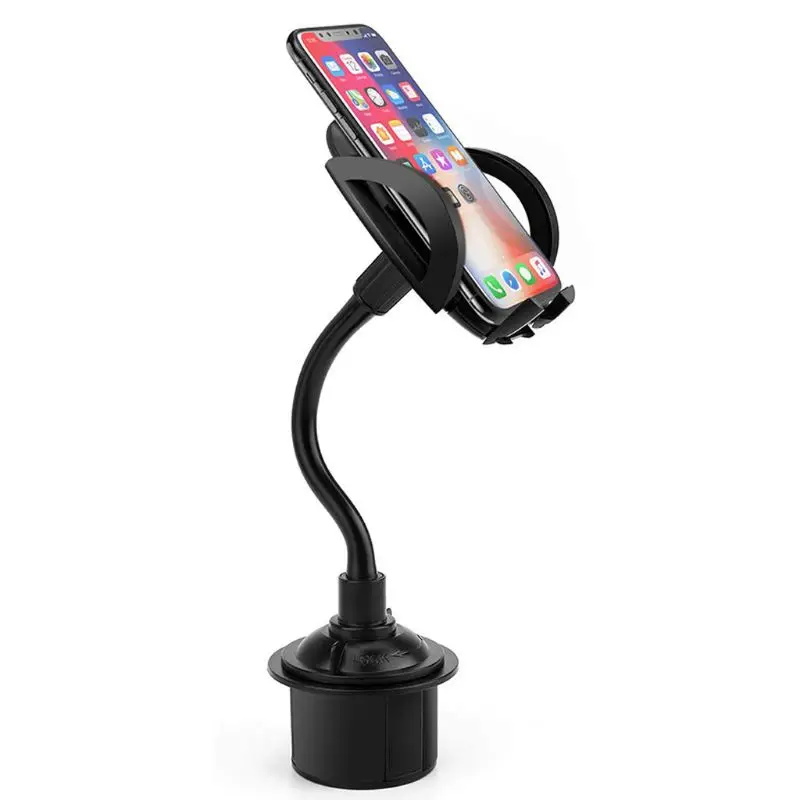 Car Cup Holder Phone Mount Gooseneck Cell Phone Stand for 4-6.5inch Mobile Phone