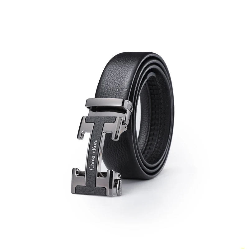 

Men Tactical Belts For men Business Alloy Buckle ceinture homme Fashion Men's Automatic Buckle Leather Belt H belt buckle