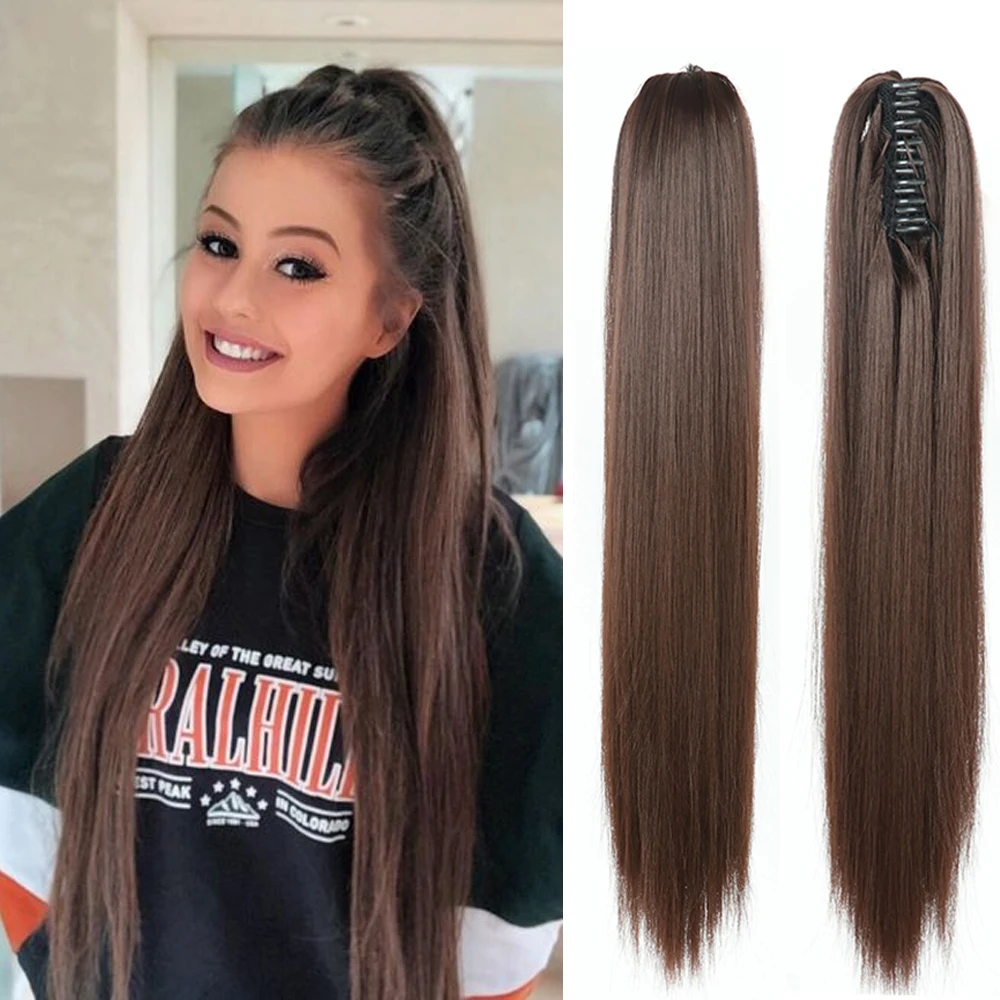 Claw Ponytail Tail-Hair False Straight Long Azqueen 22-