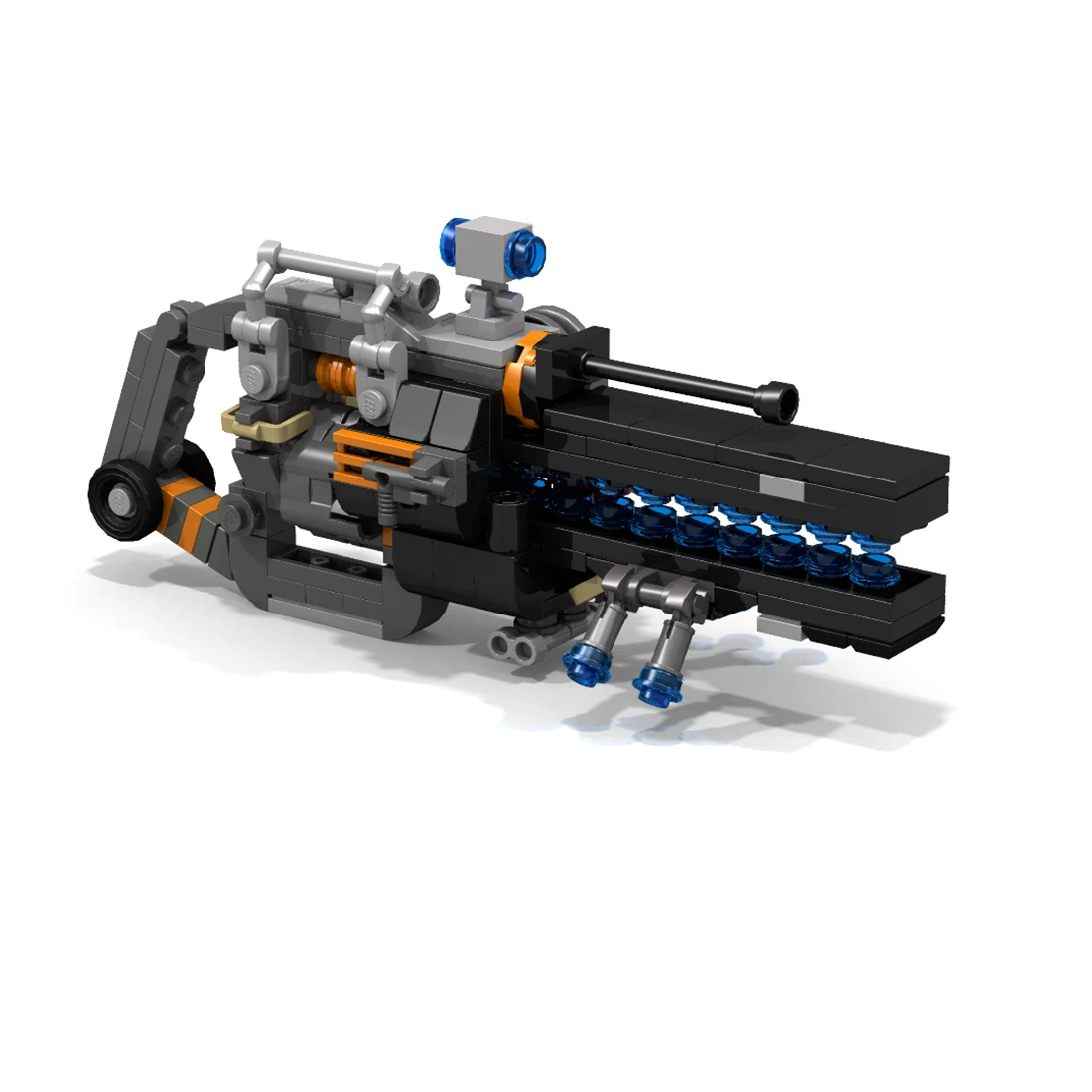 

180Pcs STEM Small Particle Building Blocks Plasma Magnetic Rail Blaster for Polaris Mecha (No Mecha)