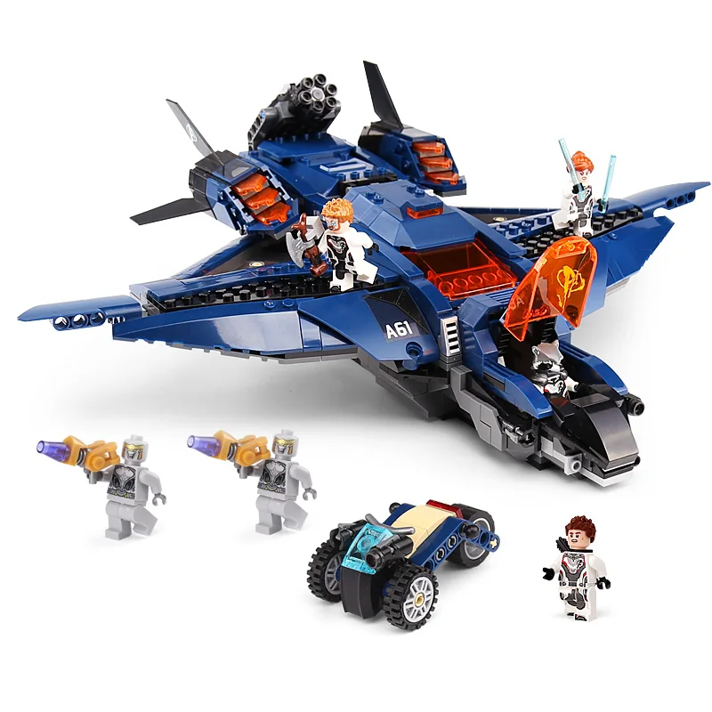 

07122 Avengers Ultimate Quinjet Super Hero Building Blocks Bricks Children's educational gift Compatible 76126 Kids Toys