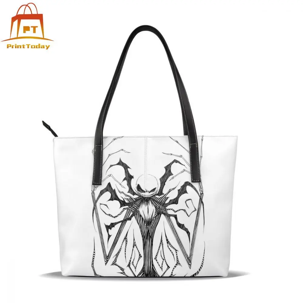 

Nightmare Before Christmas Handbag Nightmare Before Christmas Top-handle Bags Trending Pattern Leather Tote Bag Women Handbags