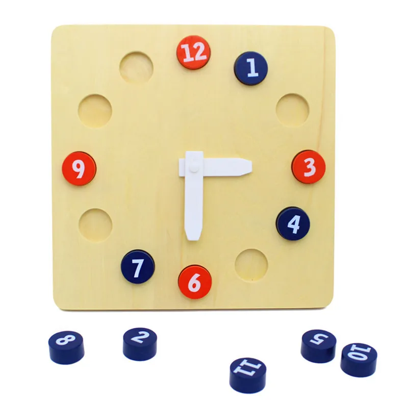 

Montessori Teaching Aids Montessori Professional Edition Activity Clock Early Childhood Educational Toy Cognitive Children Clock