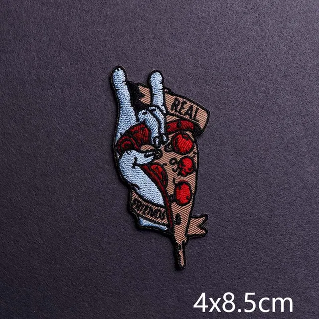 Hip-hop Rock/Music Patch Iron On Patches For Clothing Thermoadhesive Patches On Clothes Embroidery Patch Punk Joker Stickers PE6840CT