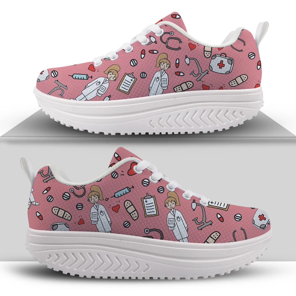 Zapatillas de deporte médicas Premium Sketch para mujer, zapatos de plataforma tonificadora con cuña, Zapatillas ligeras adelgazantes para Fitness|Zapatos planos de mujer| - AliExpress