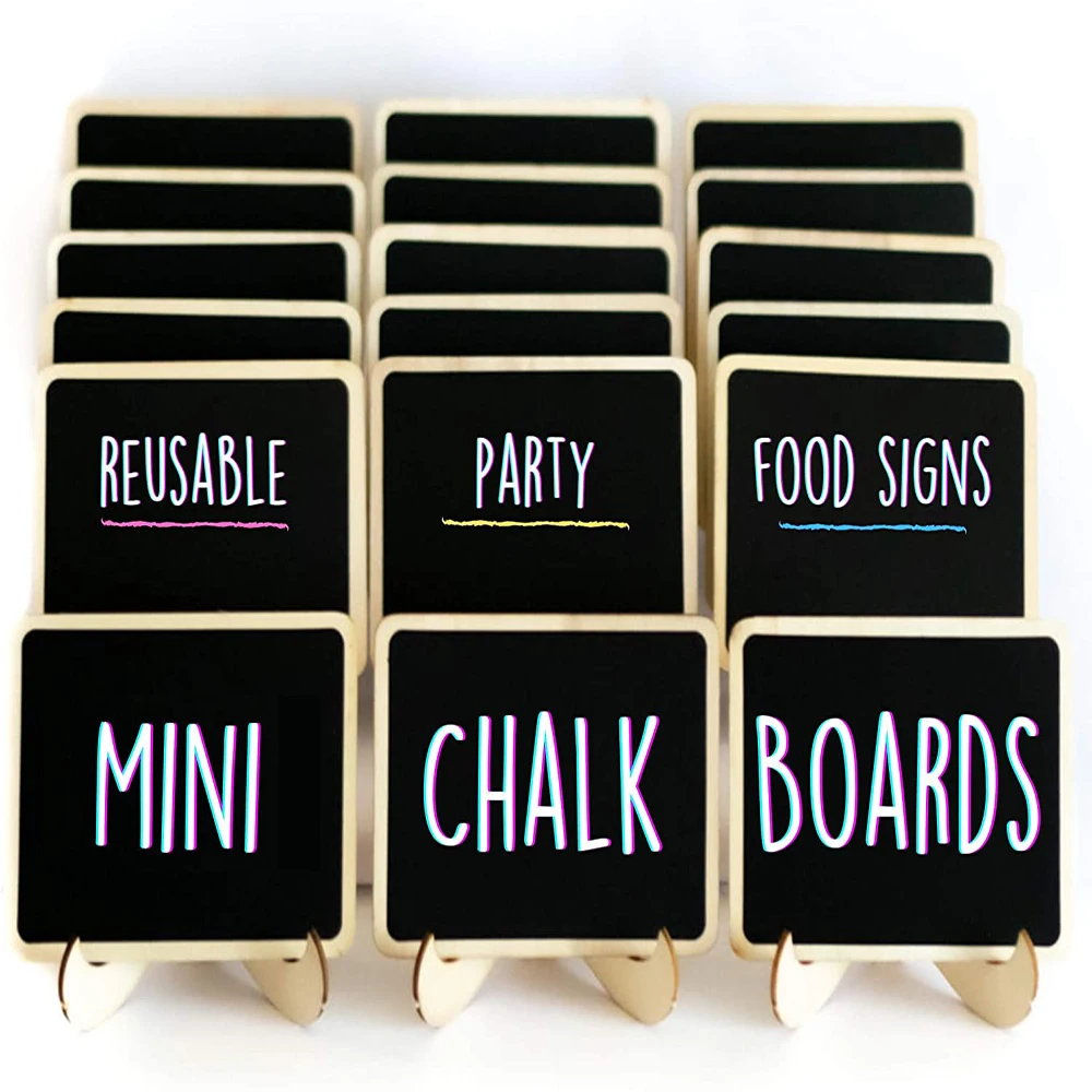 DIY Home Sign Message Board Rustic Wedding Wooden Blackboard Mr Mrs Bridal Shower Party Birthday Decorations Mini Chalkboard