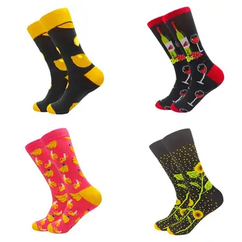 

Personality Art Female Socks autumn winter Cotton Mid-High Cute Socks for Men and Women Crazy Cool Skateboard socks