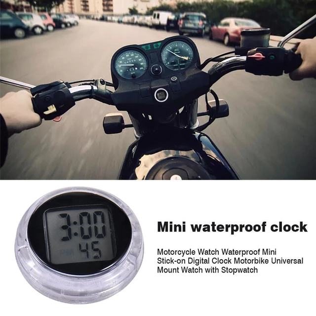 Mini 3 In 1 orologio elettronico per auto da moto orologio termometro  impermeabile antipolvere Display digitale