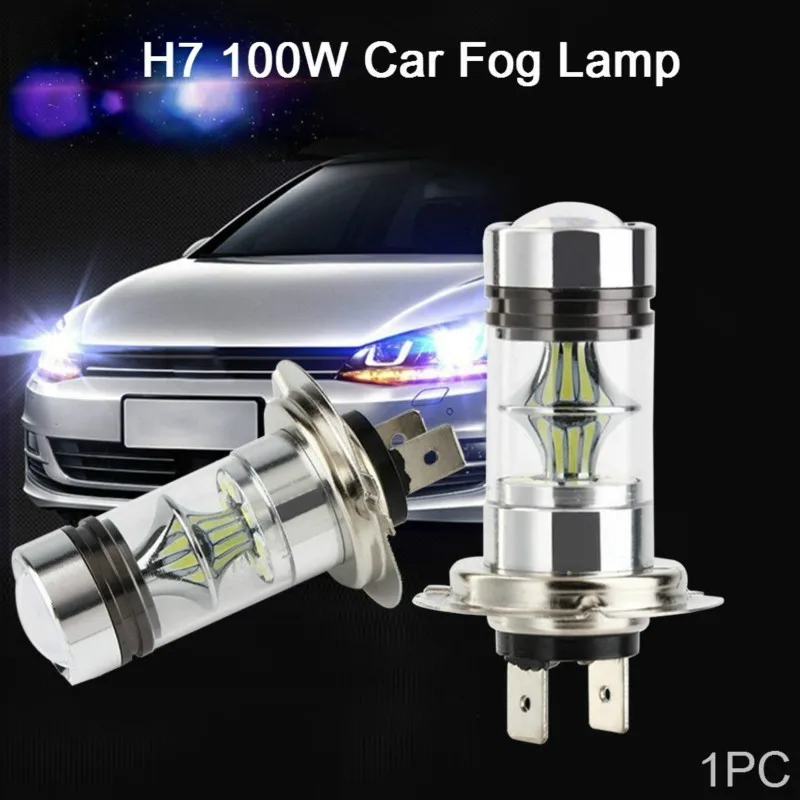 Светодиодный фонарь для фар FogLight белый высокой мощности 100W-Max CREE Chips H7 светодиодный фонарь для hyundai на фары дальнего света Автомобильный