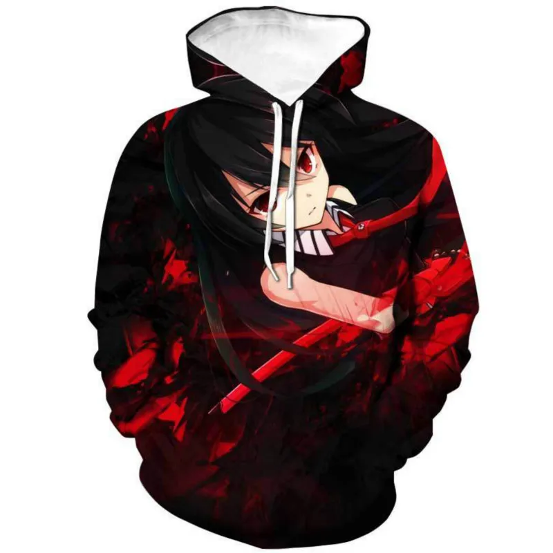 

New for 2020! Anime Style Fashion AKame ga KILL 3D Print Hoodies Men Autumn Fashion Hoodie Hip Hop Hoodie