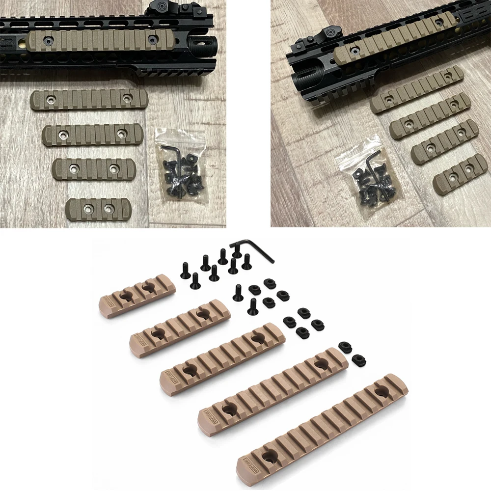 Тактическая нейлоновая направляющая M-Lok 5 7 9 11 13 слотов рельсовая для винтовки AR15