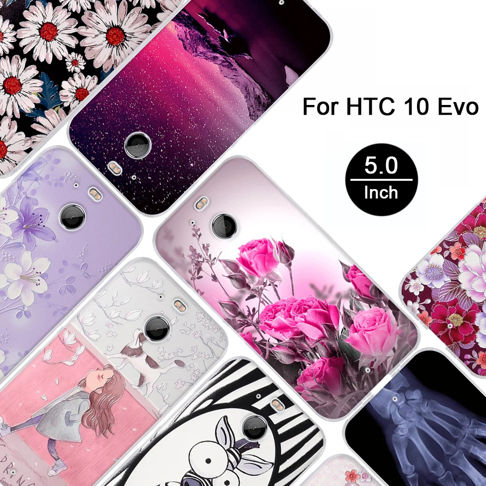 3D рельефный стерео чехол для HTC 10 Evo / BOLT 5 дюймов Мягкий силиконовый телефона