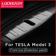 LUCKEASY Передняя Коробка багажника двигателя багажная панель бампера для Tesla модель 3- на заказ Передняя Коробка защитная накладка
