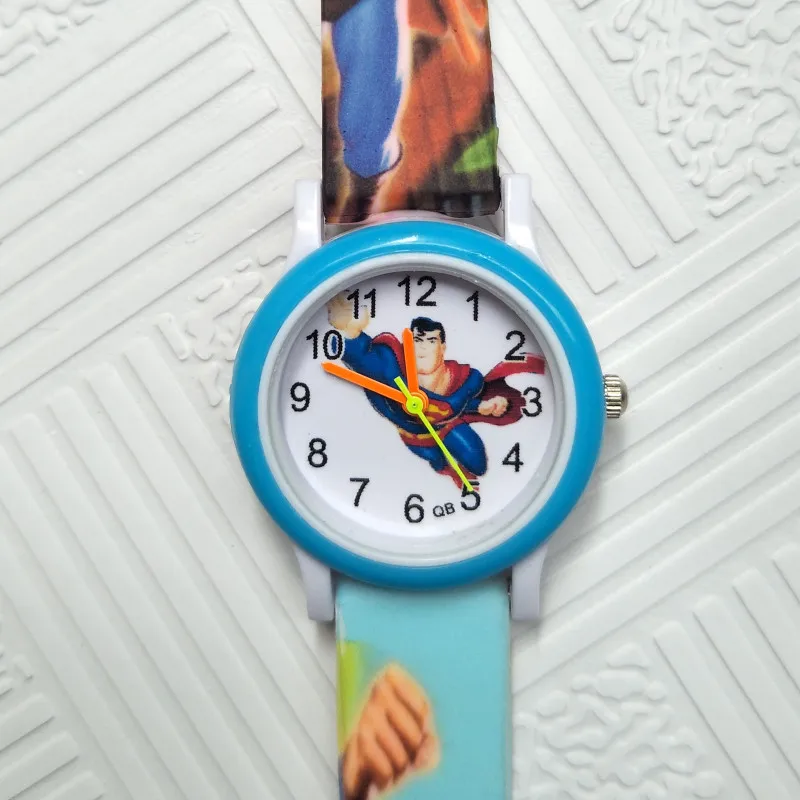 Новые силиконовые детские часы для мальчиков и девочек, подарок студенческим часам, мультяшная команда аниме, детские часы, Детские кварцевые наручные часы - Цвет: Цвет: желтый