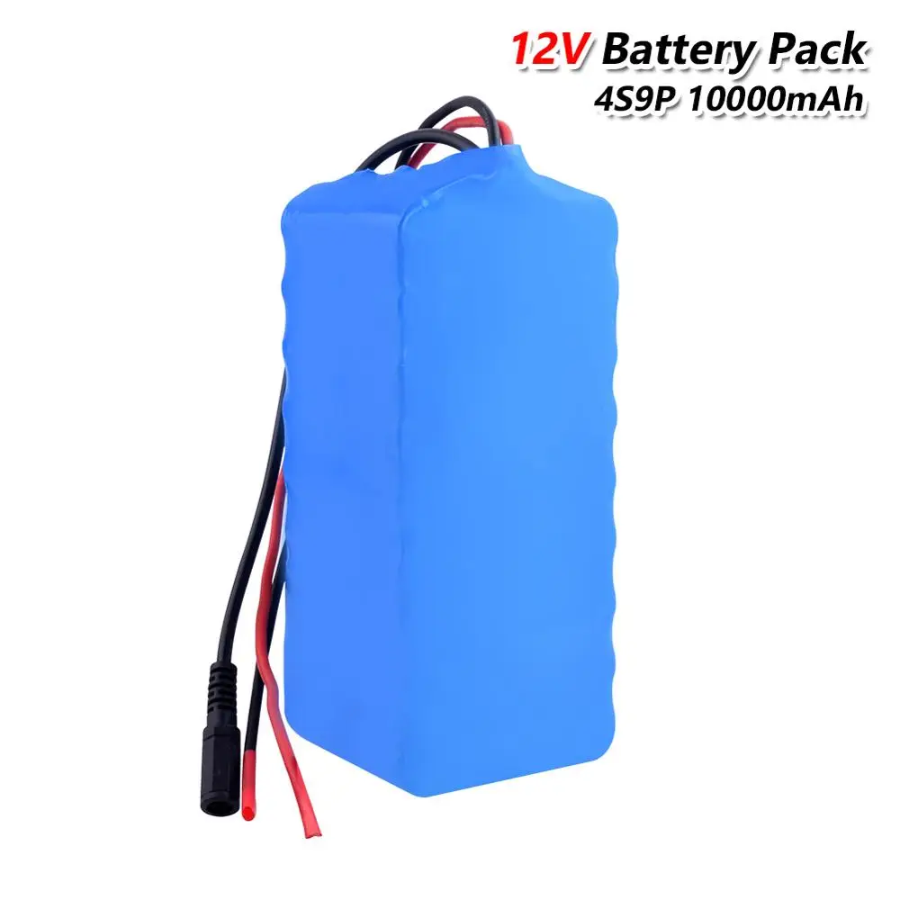 12V 10Ah 18650 Батарея пакет для е-байка 4S 9P Li-Ion BMS для электрического велосипеда Батарея для электровелосипед велосипед мотор Перезаряжаемые батареи