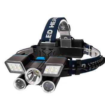 

Anti Slip Battery Power Display Hiking Outdoor USB Charging Waterproof Camping Adjustable Angle Warning Light Fishing Headlamp