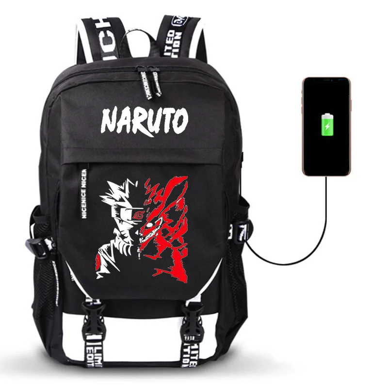 Siawasey Anime Naruto Cosplay Uzumaki Uchiha Backpack Daypack Bookbag Laptop School Bag 