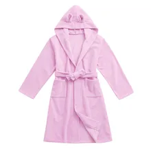 SAGACE Children's sleepwear robe winter Toddler Boys Girls Hooded Flannel Bathrobes sleepwear infant Towel Night-Gown nigntwear